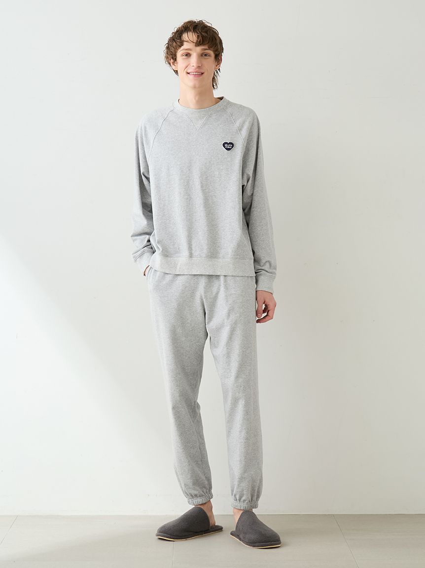 HOMME】裏毛ハートロゴ刺繍プルオーバー(カットソー・Tシャツ)｜ルーム