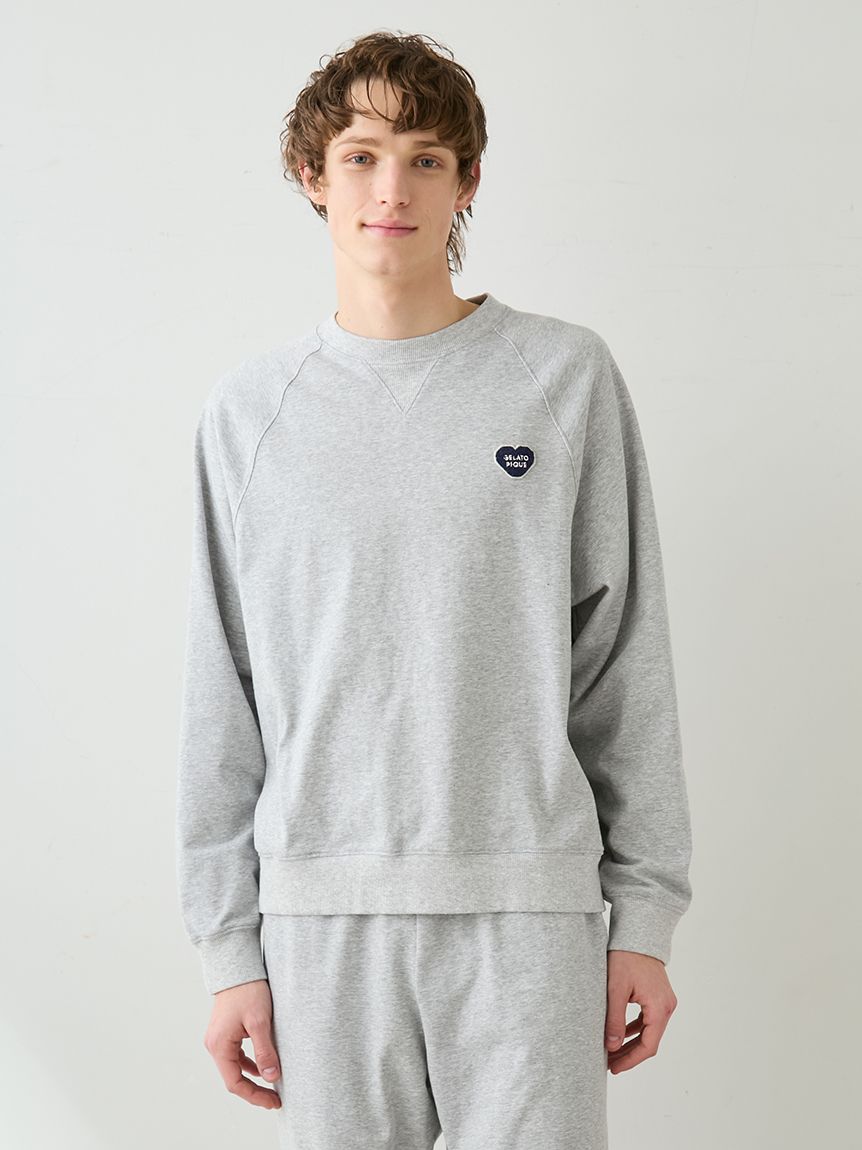 HOMME】裏毛ハートロゴ刺繍プルオーバー(カットソー・Tシャツ)｜ルーム