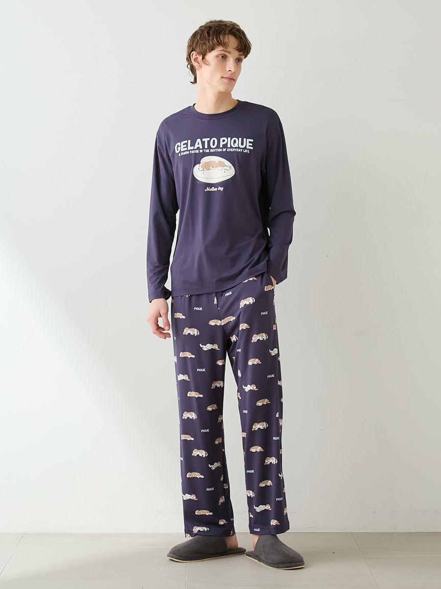 HOMME】レーヨンスリーピングドッグロンT(カットソー・Tシャツ