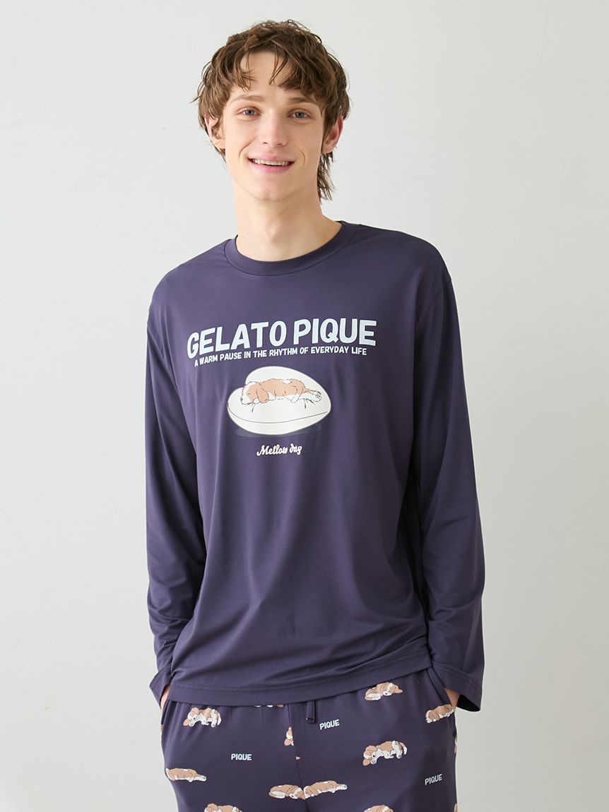 HOMME】レーヨンスリーピングドッグロンT(カットソー・Tシャツ