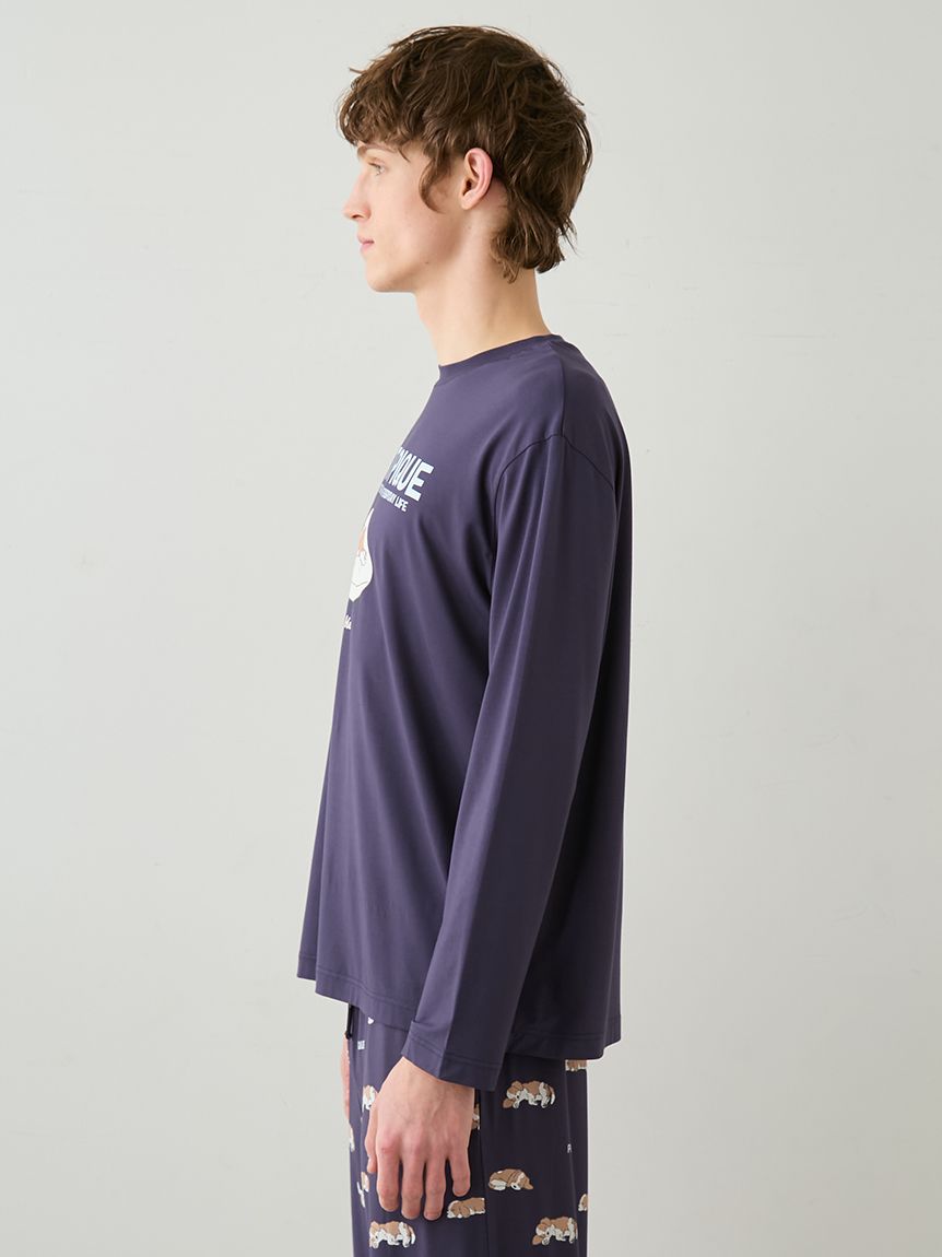 HOMME】レーヨンスリーピングドッグロンT(カットソー・Tシャツ