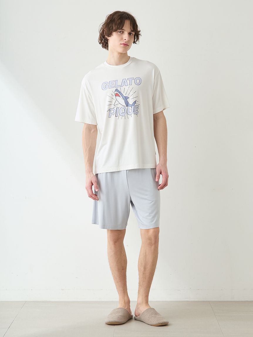 HOMME】【接触冷感】レーヨンシャークTシャツ(カットソー・Tシャツ