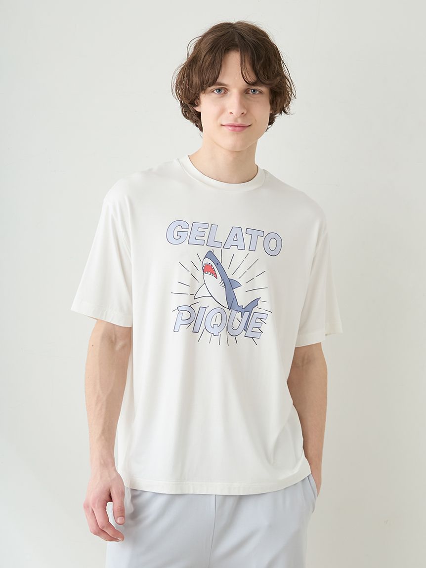 HOMME】【接触冷感】レーヨンシャークTシャツ(カットソー・Tシャツ