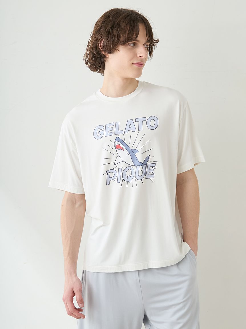 HOMME】【接触冷感】レーヨンシャークTシャツ(カットソー・Tシャツ