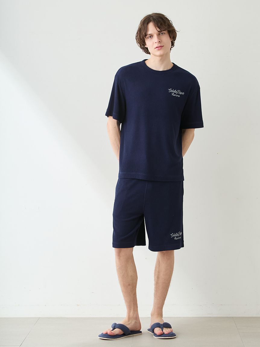 ONLINE限定】【HOMME】【接触冷感】【UVカット】パイルワンポイント