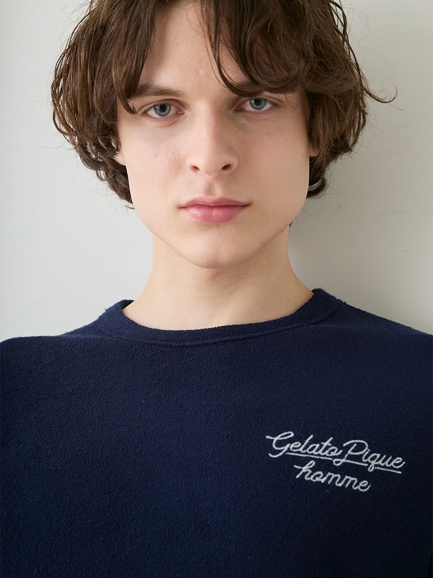 ONLINE限定】【HOMME】【接触冷感】【UVカット】パイルワンポイント