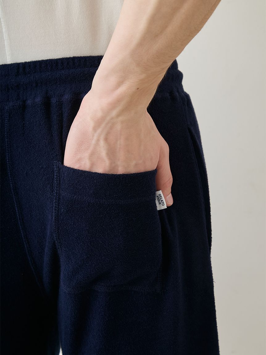 ONLINE限定】【HOMME】【接触冷感】【UVカット】パイルワンポイント