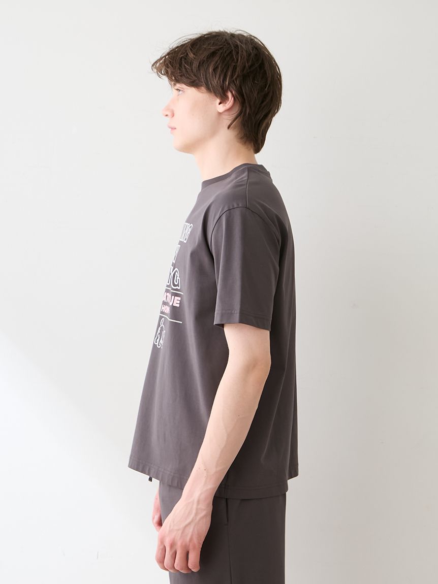 HOMME】モーニングドッグプリントTシャツ(カットソー・Tシャツ