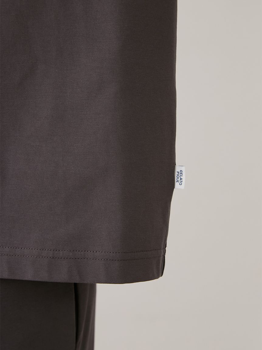HOMME】【接触冷感】モーニングドッグプリントTシャツ(カットソー・T