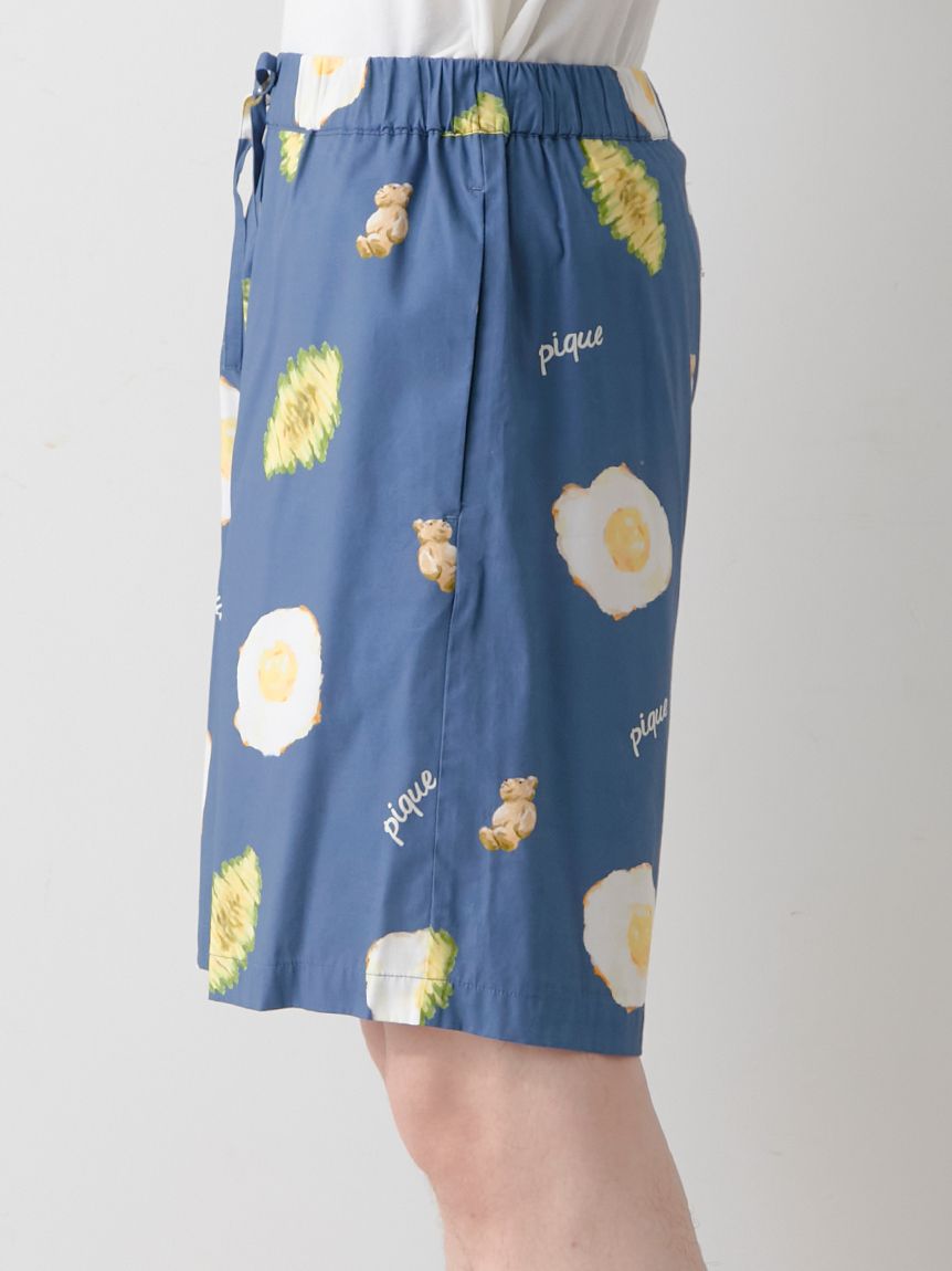 HOMME】サニーサイドエッグ総柄ハーフパンツ(ハーフパンツ)｜ルーム