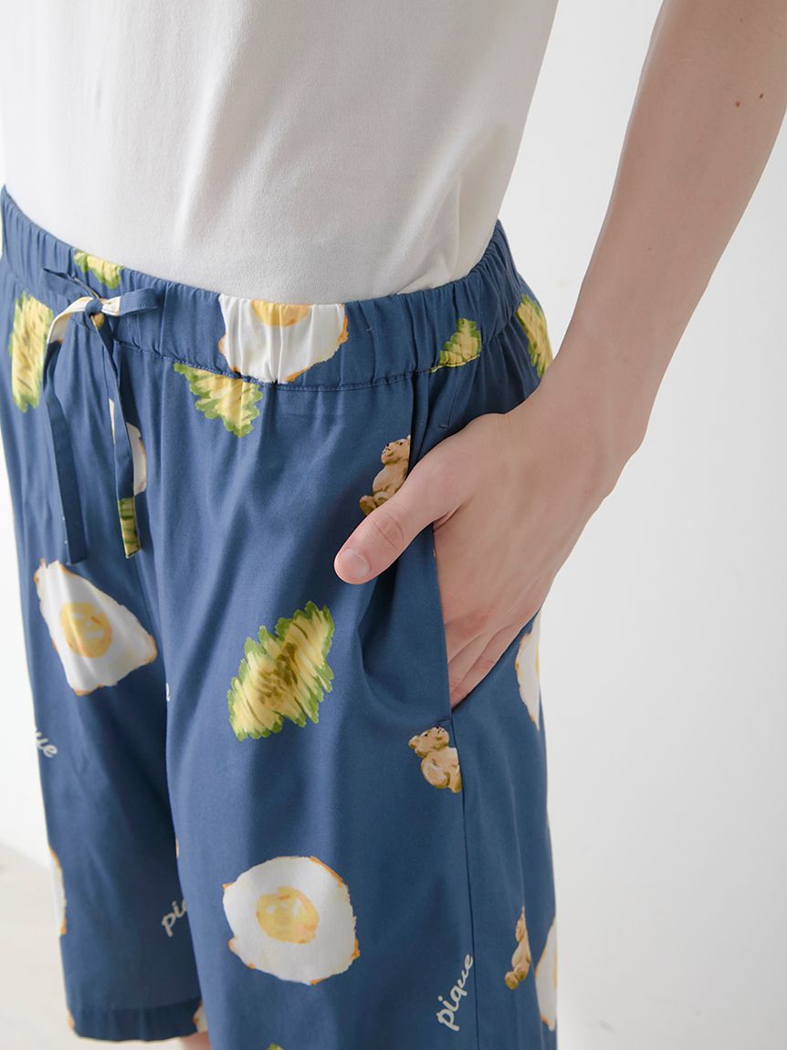 HOMME】サニーサイドエッグ総柄ハーフパンツ(ハーフパンツ)｜ルーム