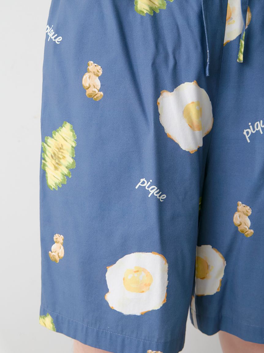 HOMME】サニーサイドエッグ総柄ハーフパンツ(ハーフパンツ)｜ルーム
