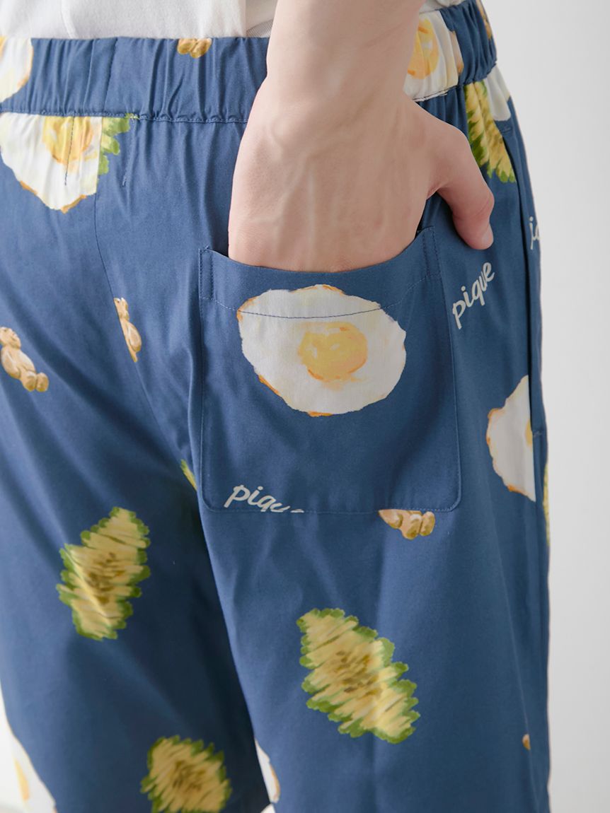 HOMME】サニーサイドエッグ総柄ハーフパンツ(ハーフパンツ)｜ルーム
