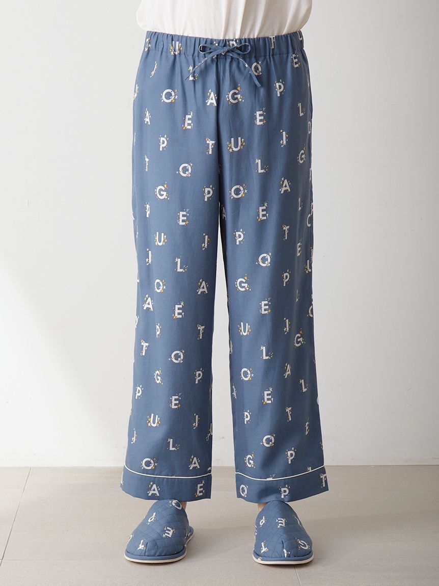 HOMME】スターロゴ総柄プリントロングパンツ(ロングパンツ)｜ルーム