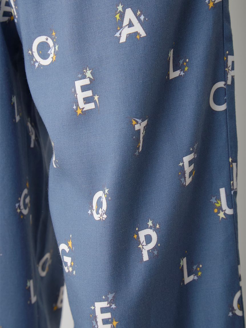 HOMME】スターロゴ総柄プリントロングパンツ(ロングパンツ)｜ルーム