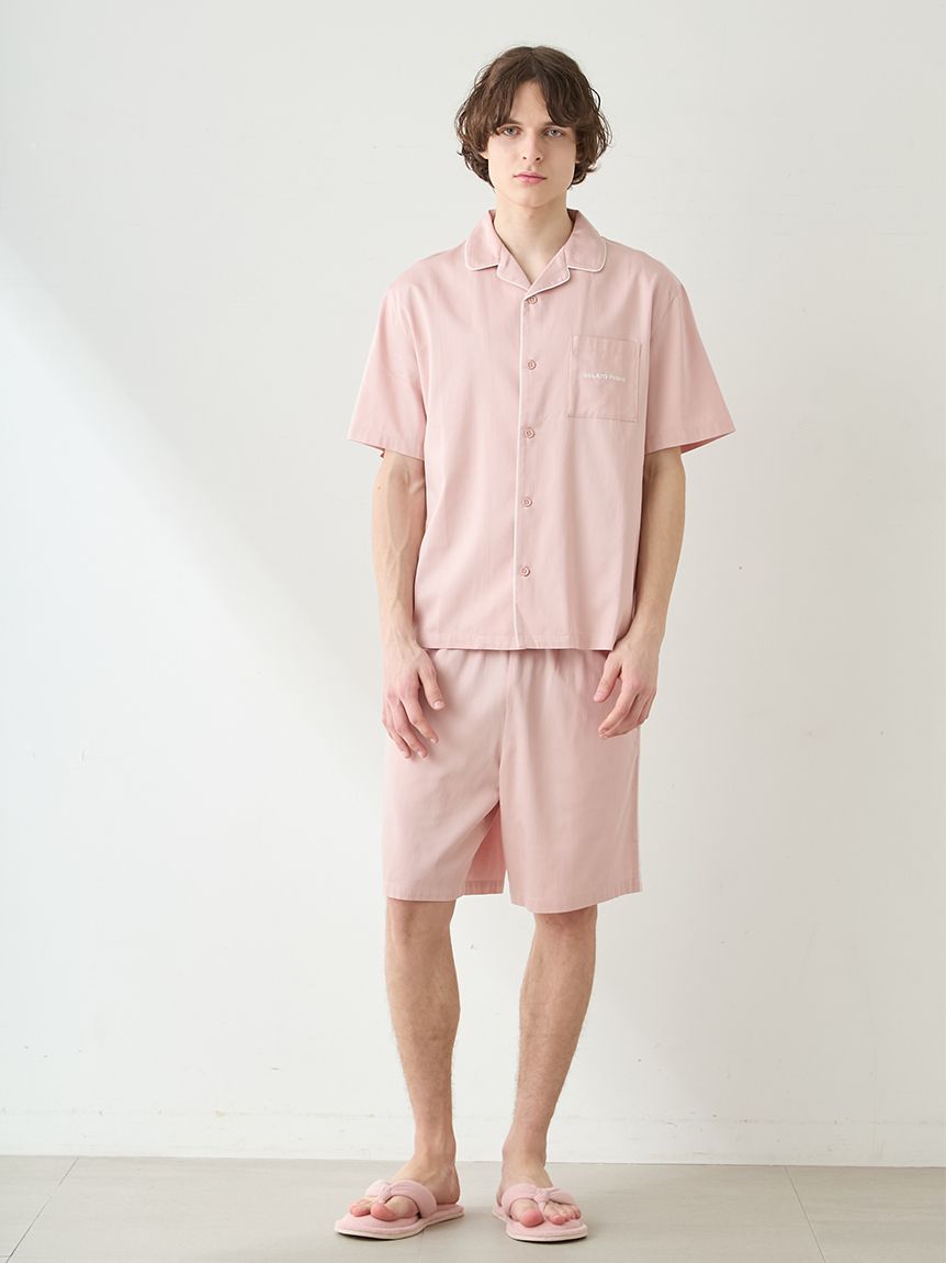 HOMME】ワンポイント刺繍ハーフパンツ(ハーフパンツ)｜ルームウェア