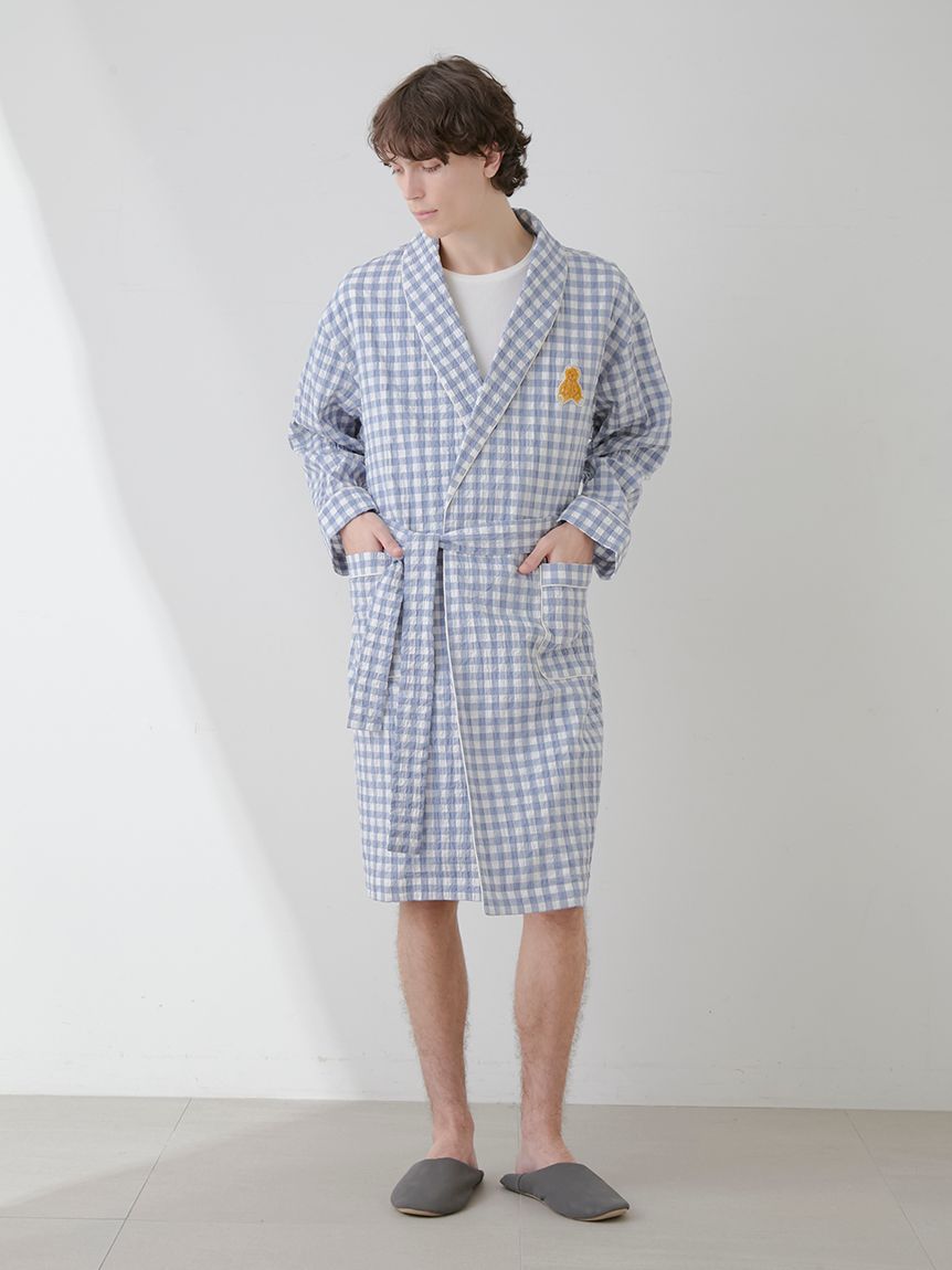 【ONLINE限定】【HOMME】ギンガムチェックガウン | PHFT251969