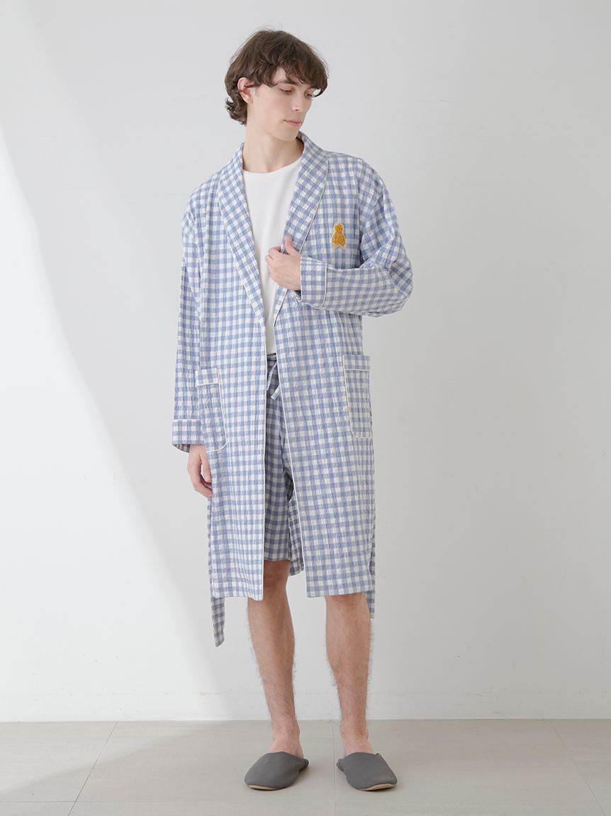 【ONLINE限定】【HOMME】ギンガムチェックガウン | PHFT251969