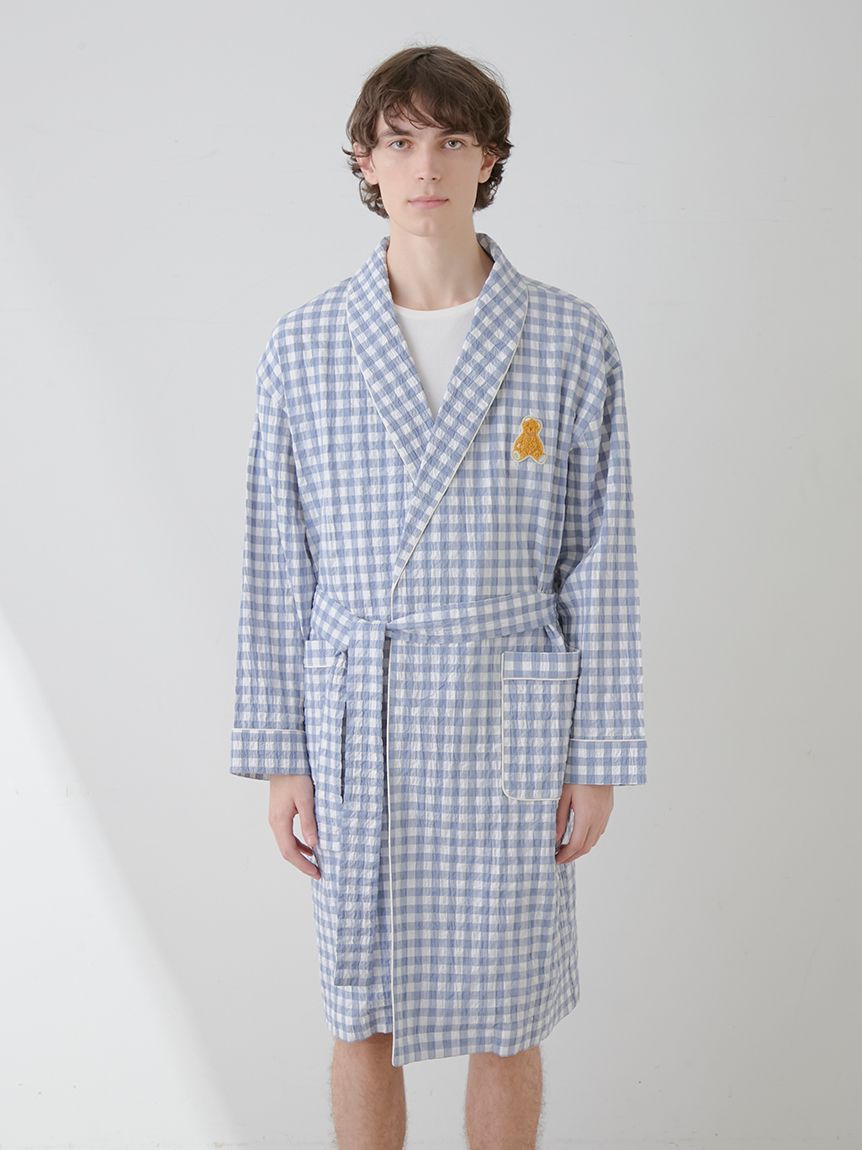 【ONLINE限定】【HOMME】ギンガムチェックガウン | PHFT251969