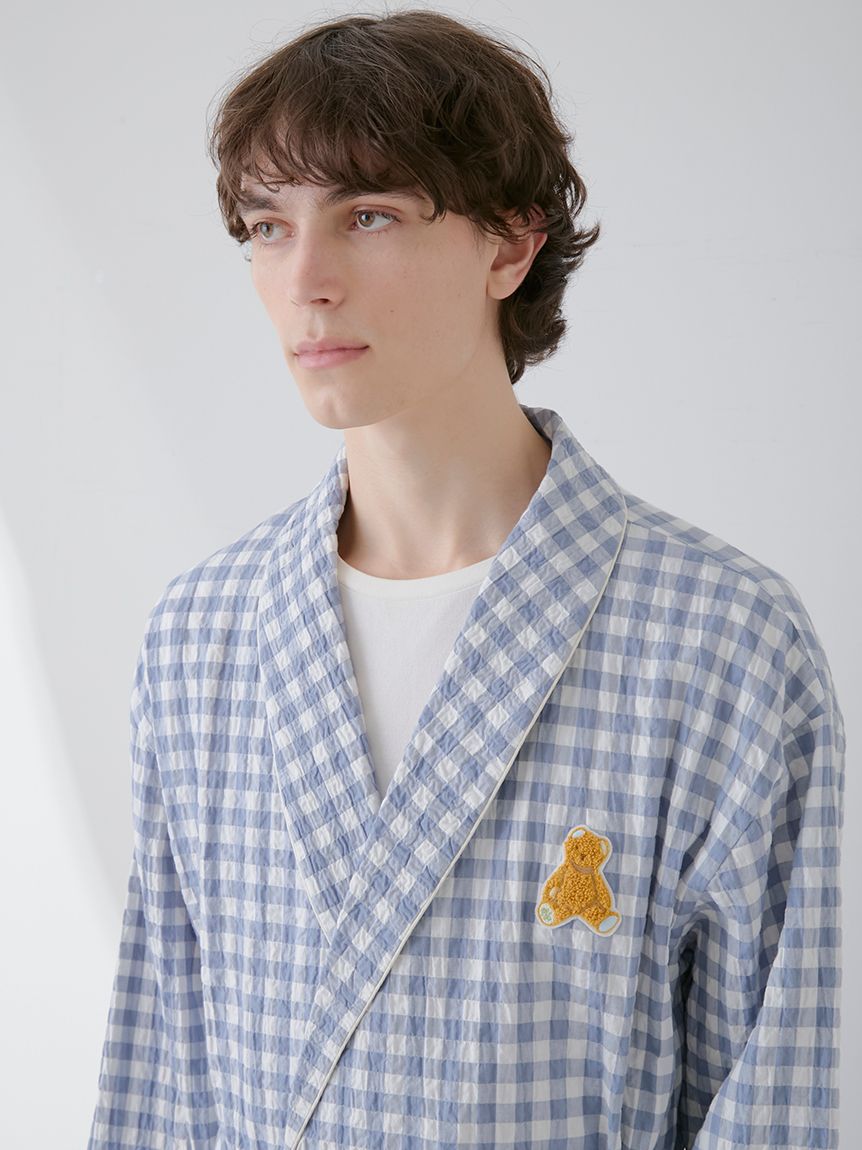 【ONLINE限定】【HOMME】ギンガムチェックガウン | PHFT251969
