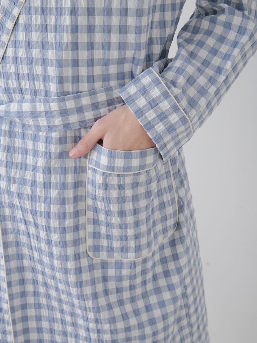 【ONLINE限定】【HOMME】ギンガムチェックガウン | PHFT251969