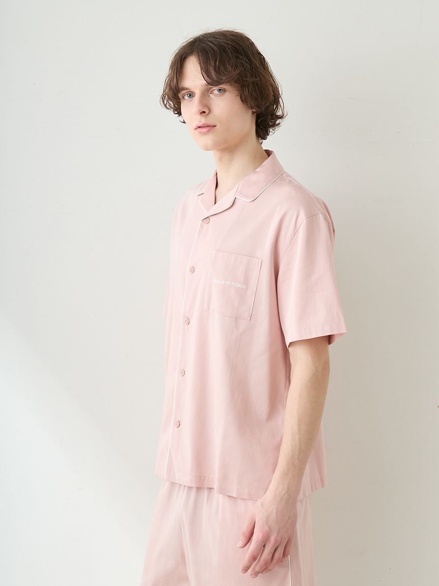 HOMME】ワンポイント刺繍シャツ(シャツ)｜ルームウェア・パジャマ通販