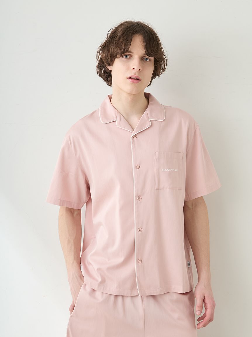 HOMME】ワンポイント刺繍シャツ(シャツ)｜ルームウェア・パジャマ通販