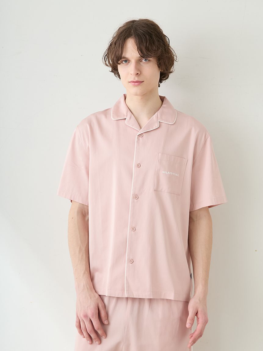 HOMME】ワンポイント刺繍シャツ(シャツ)｜ルームウェア・パジャマ通販