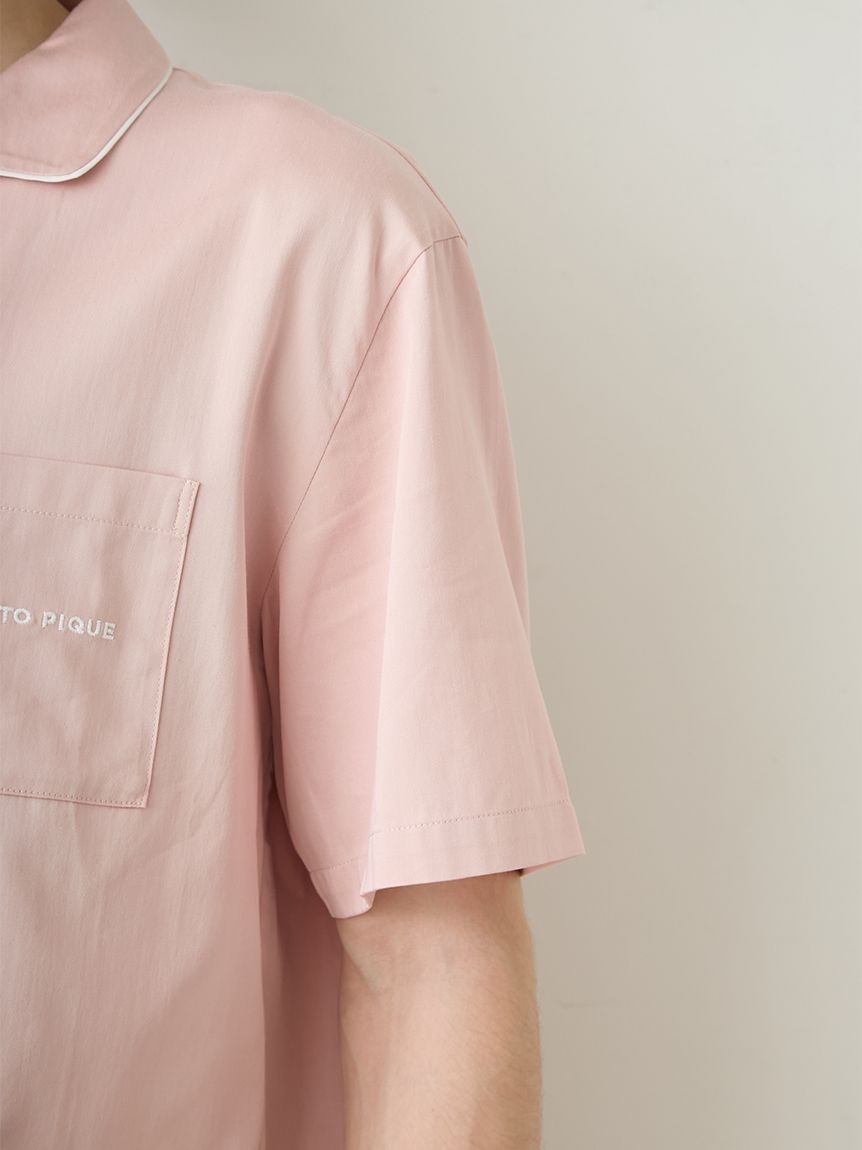 HOMME】ワンポイント刺繍シャツ(シャツ)｜ルームウェア・パジャマ通販