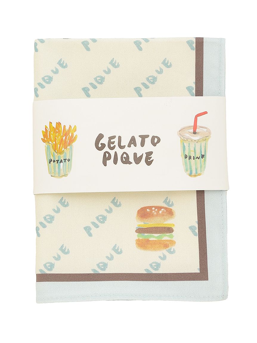 ヒラノトシユキ】【HOMME】ハンバーガープリントハンカチ(その他