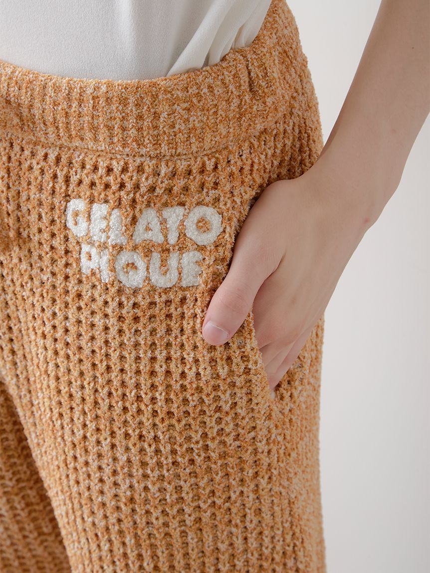 HOMME】メランジワッフルハーフパンツ(ハーフパンツ)｜ルームウェア