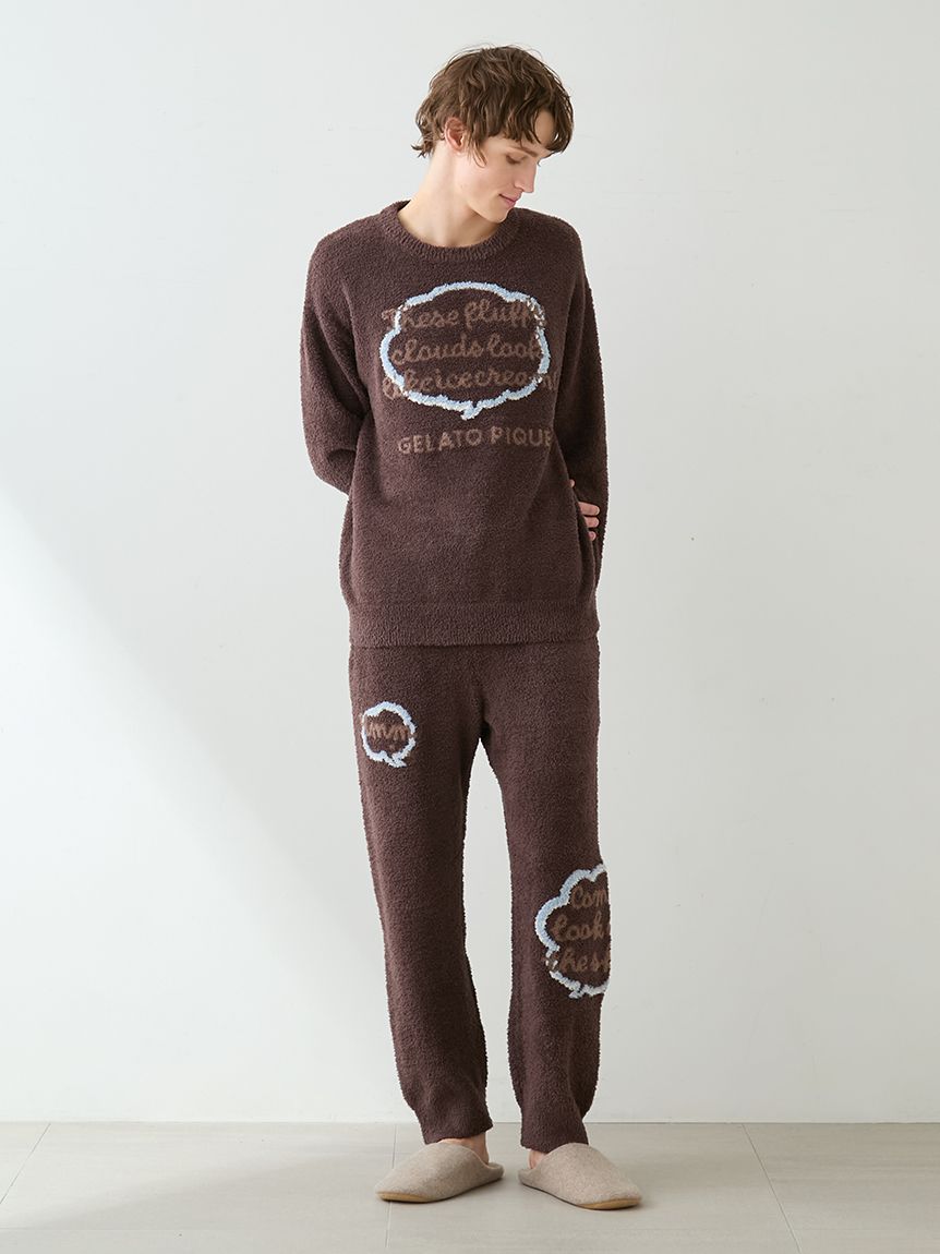 HOMME】ベビモコトークロゴロングパンツ(ロングパンツ)｜ルームウェア