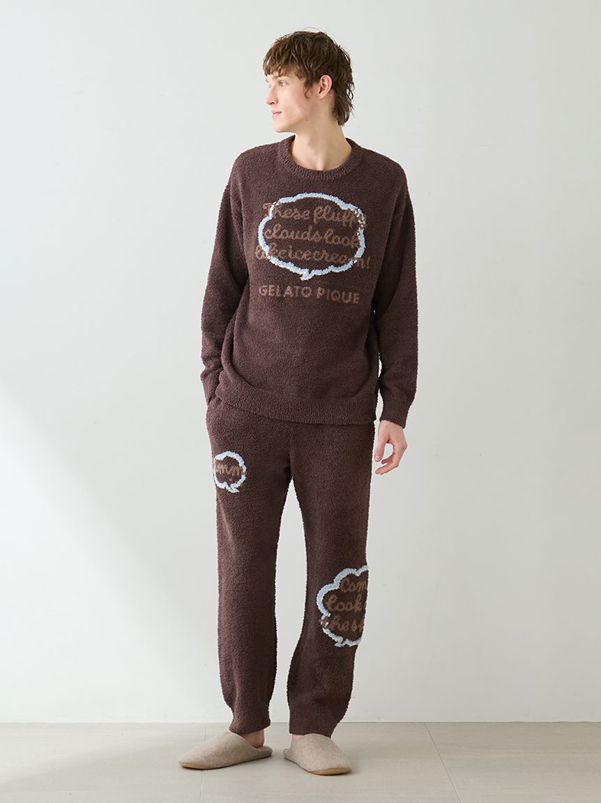 HOMME】ベビモコトークロゴロングパンツ(ロングパンツ)｜ルームウェア