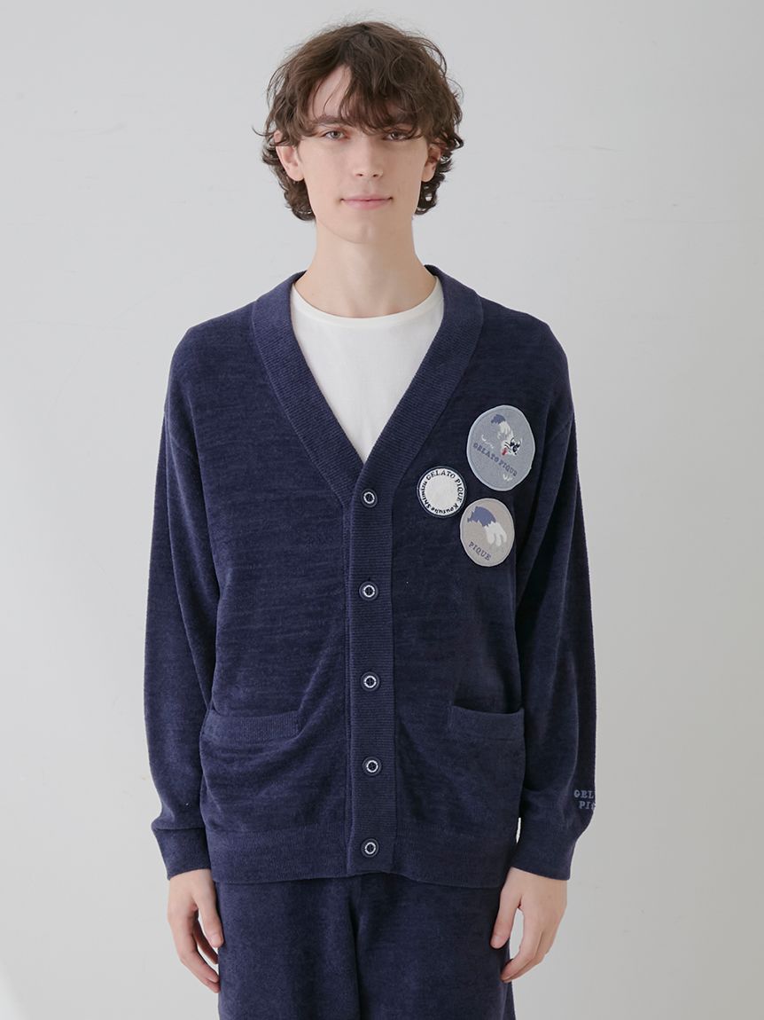 【KOUSUKE SHIMIZU】【HOMME】エアモコジャガードカーディガン | PHNT251934
