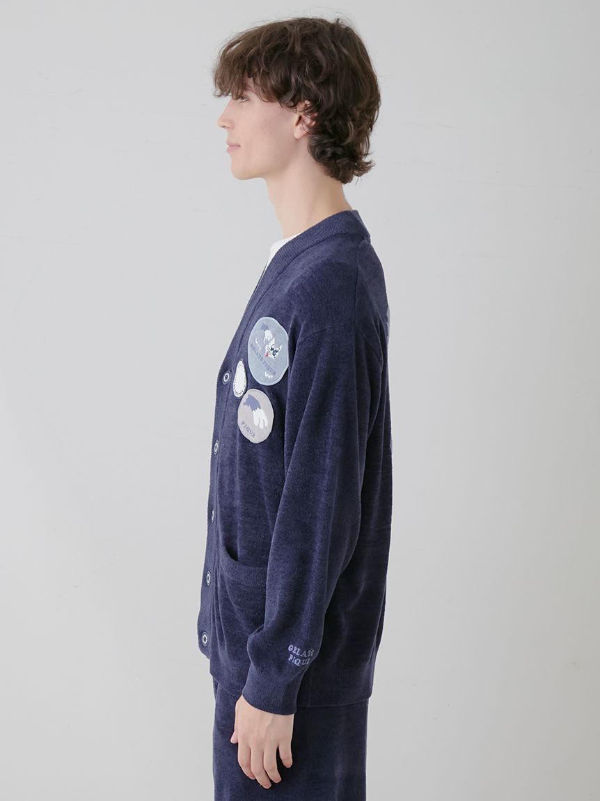 【KOUSUKE SHIMIZU】【HOMME】エアモコジャガードカーディガン | PHNT251934