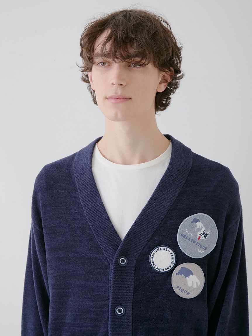 【KOUSUKE SHIMIZU】【HOMME】エアモコジャガードカーディガン | PHNT251934