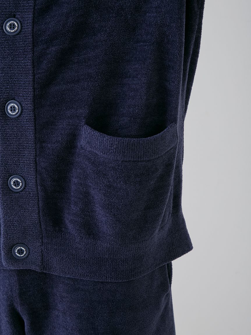 【KOUSUKE SHIMIZU】【HOMME】エアモコジャガードカーディガン | PHNT251934