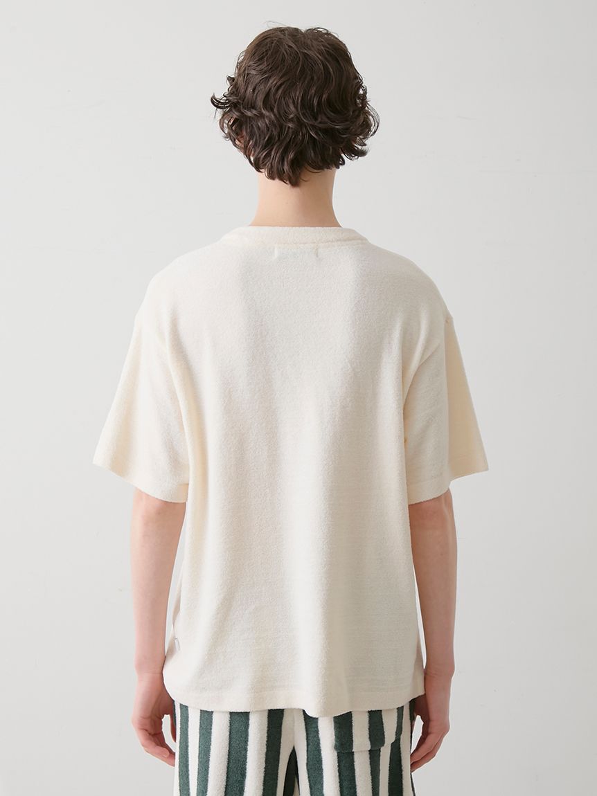 HOMME】エアリーモコ ワニジャガードプルオーバー(ニットプル