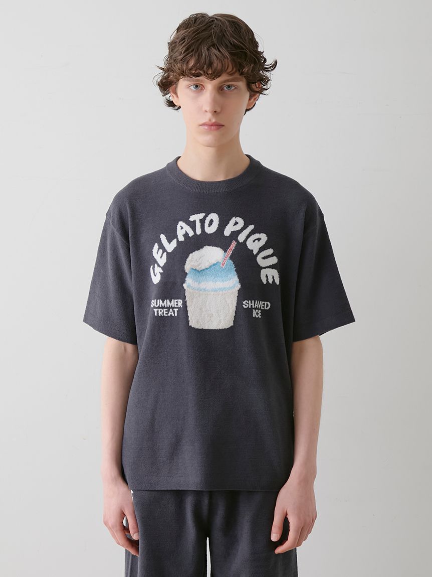 【おしゃれ】 HOMME】エアリーモコベアかき氷ジャガードプルオーバー(ニット ルームウェア・パジャマ