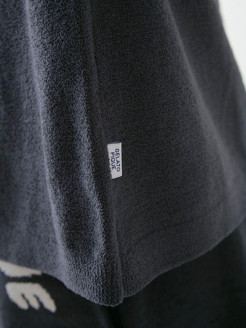 ジェラートピケ gelatopique ベアブリック パーカー ルームウェア HOMME】エアリーモコベアかき氷ジャガードプルオーバー(ニット