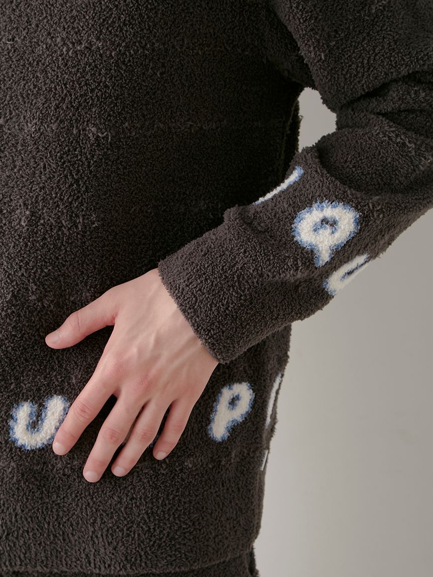 HOMME】ベビモコピケロゴジャガードプルオーバー(ニットプルオーバー