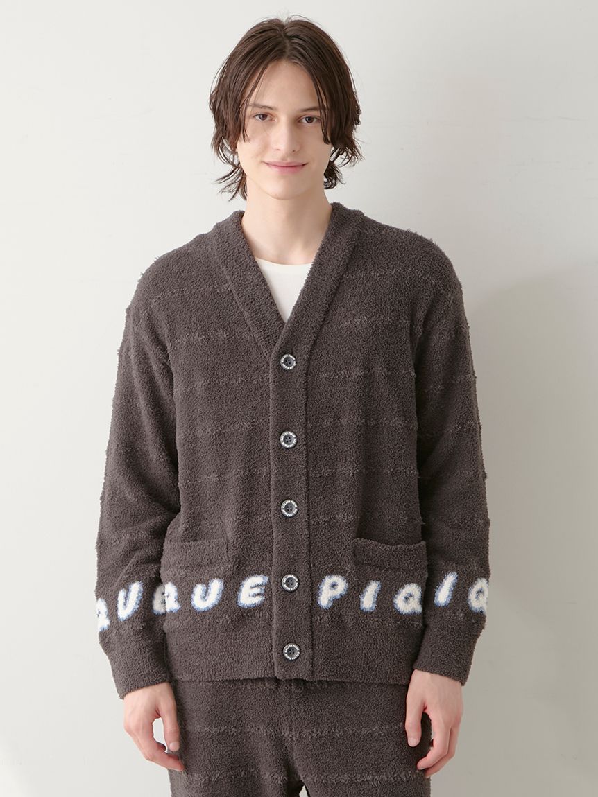 HOMME】ベビモコピケロゴジャガードカーディガン(カーディガン・ガウン