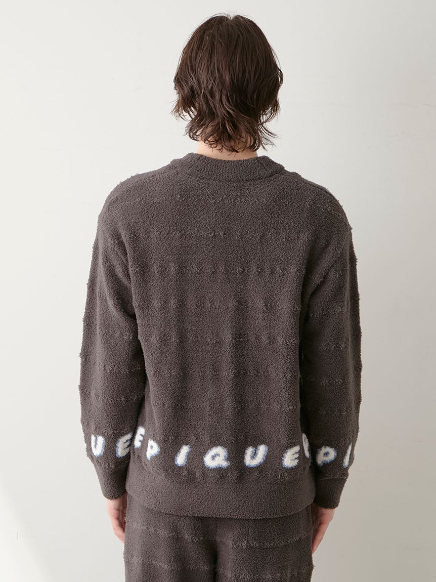 HOMME】ベビモコピケロゴジャガードカーディガン(カーディガン・ガウン