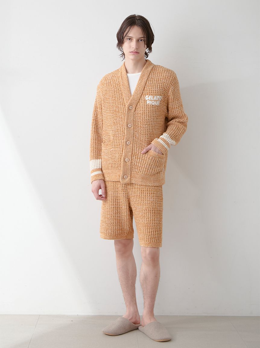 HOMME】メランジワッフルカーディガン(カーディガン・ガウン)｜ルーム