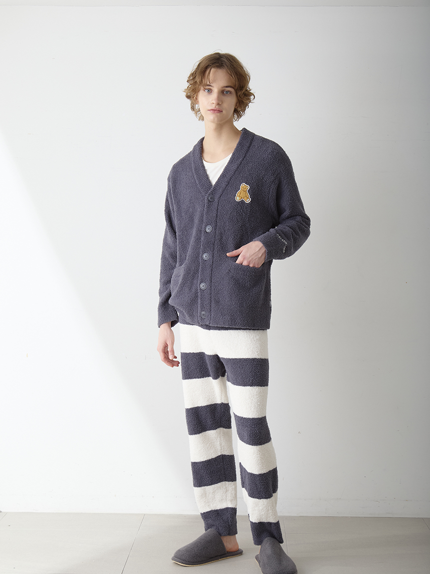 ONLINE限定】【HOMME】ベビモコベアワンポイントカーディガン