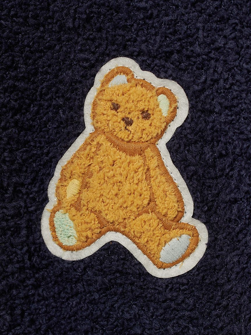 ONLINE限定】【HOMME】ベビモコベアワンポイントカーディガン