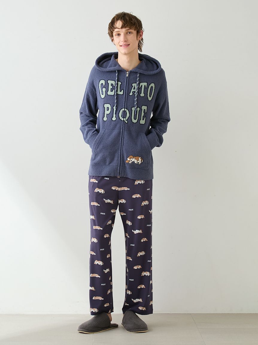 HOMME】エアリーモコスリーピングドッグパーカ(パーカ)｜ルームウェア