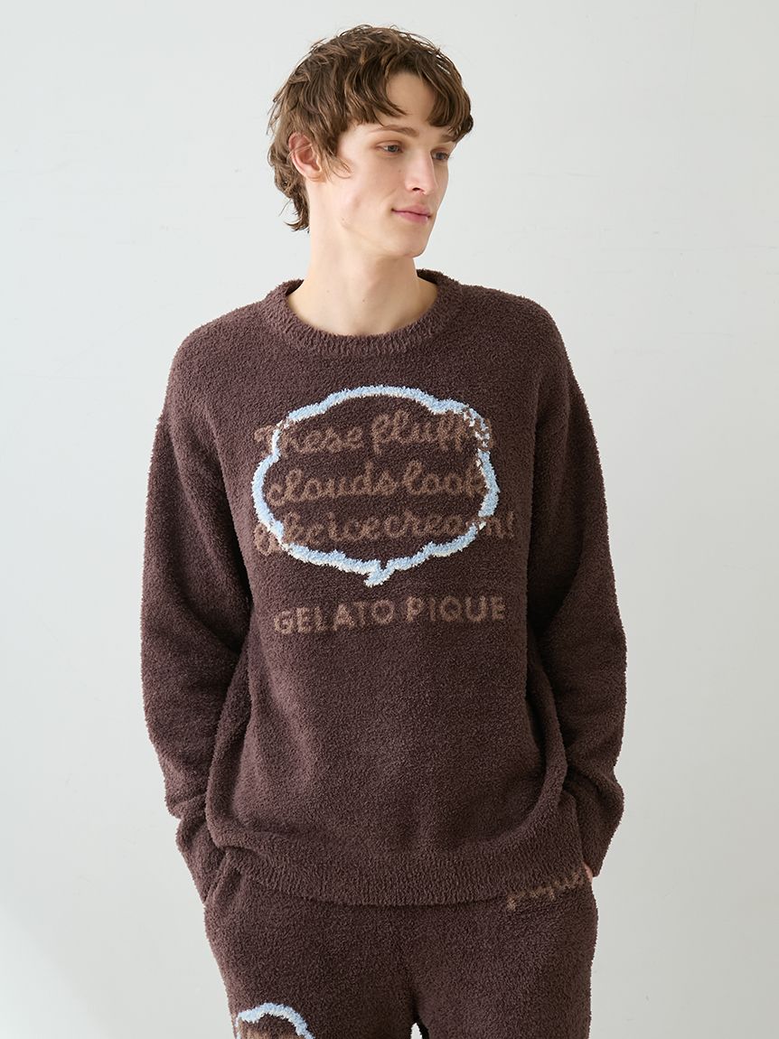 HOMME】ベビモコトークロゴプルオーバー(ニットプルオーバー)｜ルーム