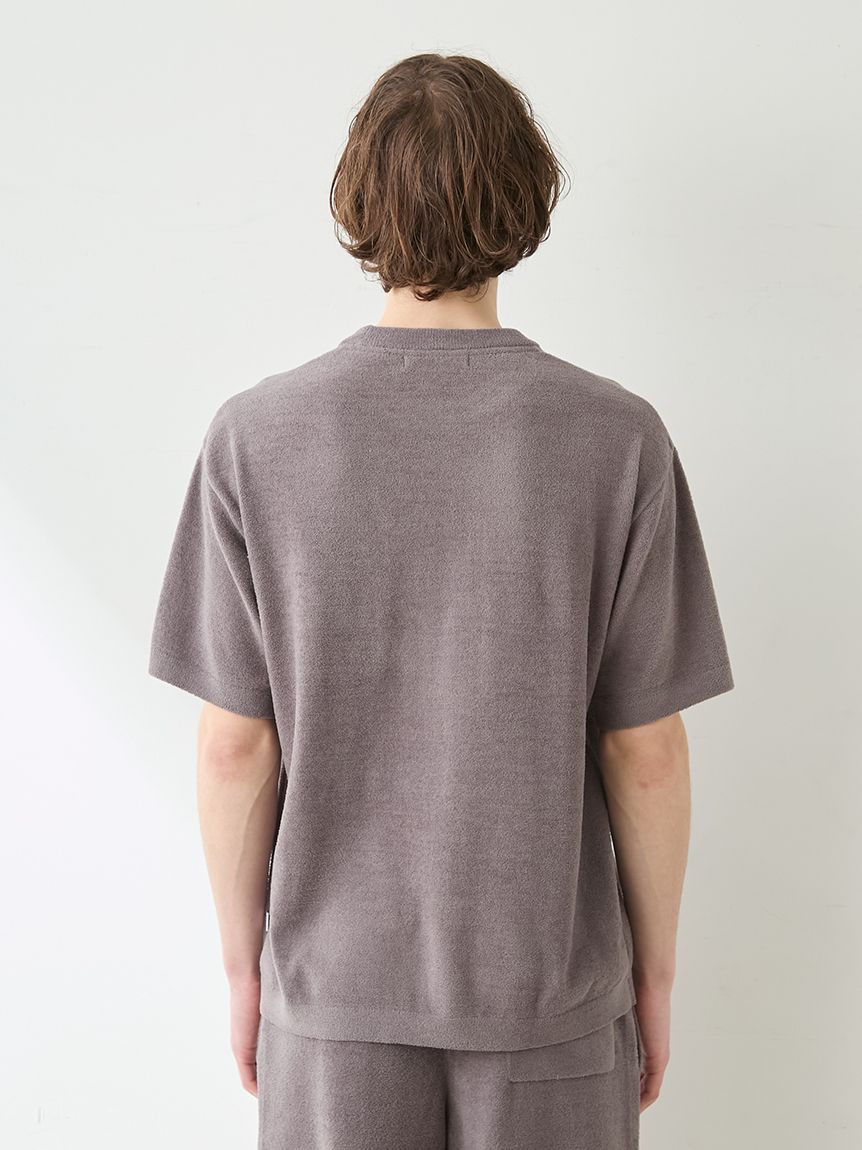 HOMME】エアリーモコボストンテリアジャガードプルオーバー(カットソー