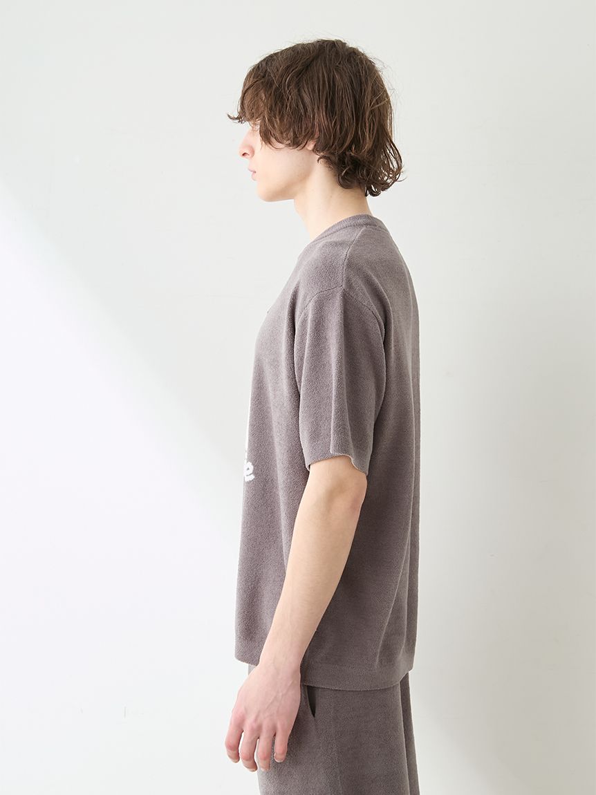 HOMME】エアリーモコボストンテリアジャガードプルオーバー(カットソー